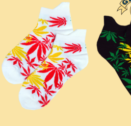 Rasta Haze Ankle Socks - HalfMoonMusic