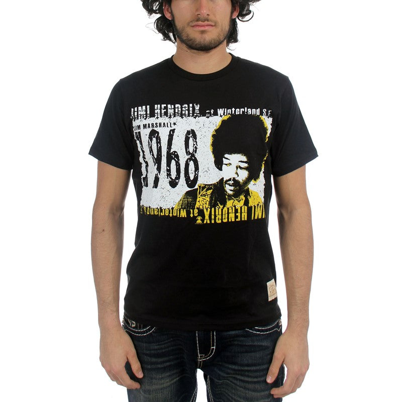 Mens Jimi Hendrix Winterland 1968 T-shirt - HalfMoonMusic