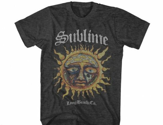 Mens Sublime Logo Sun Stamp T-Shirt - HalfMoonMusic