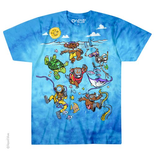 Grateful Dead Tie-Dye Sea Swimming T-Shirt - HalfMoonMusic
