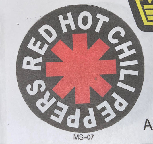 Red Hot Chilli Peppers Metal Sticker - HalfMoonMusic