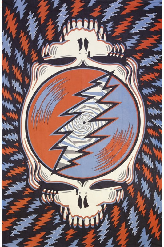 Grateful Dead Spin Your Face 3D Tapestry - HalfMoonMusic