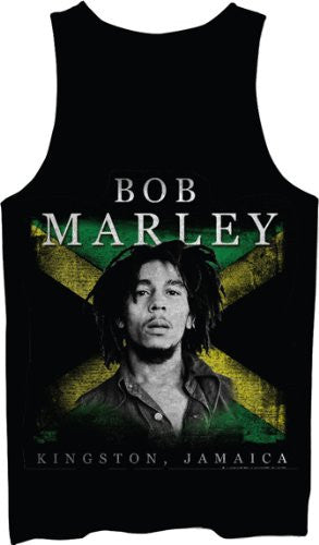 Bob Marley Kingston Jamaica Tank Top - HalfMoonMusic
