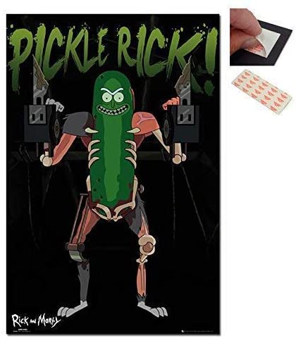 Rick and Morty Pickle Rick Poster - HalfMoonMusic