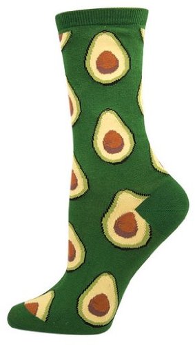 Avocado Womens Socks - HalfMoonMusic