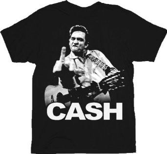 Johnny Cash Finger T-Shirt - HalfMoonMusic