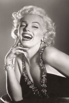 Marilyn Laughing Poster - HalfMoonMusic