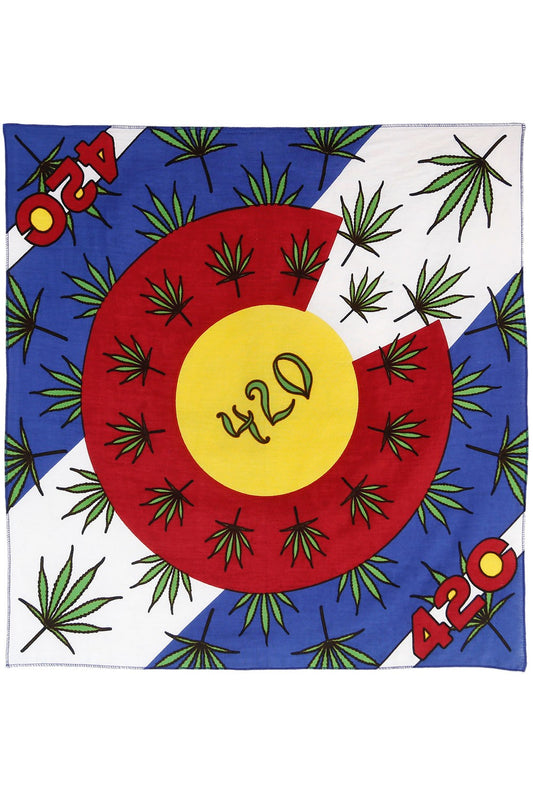 Colorado Flag 420 Bandana - HalfMoonMusic