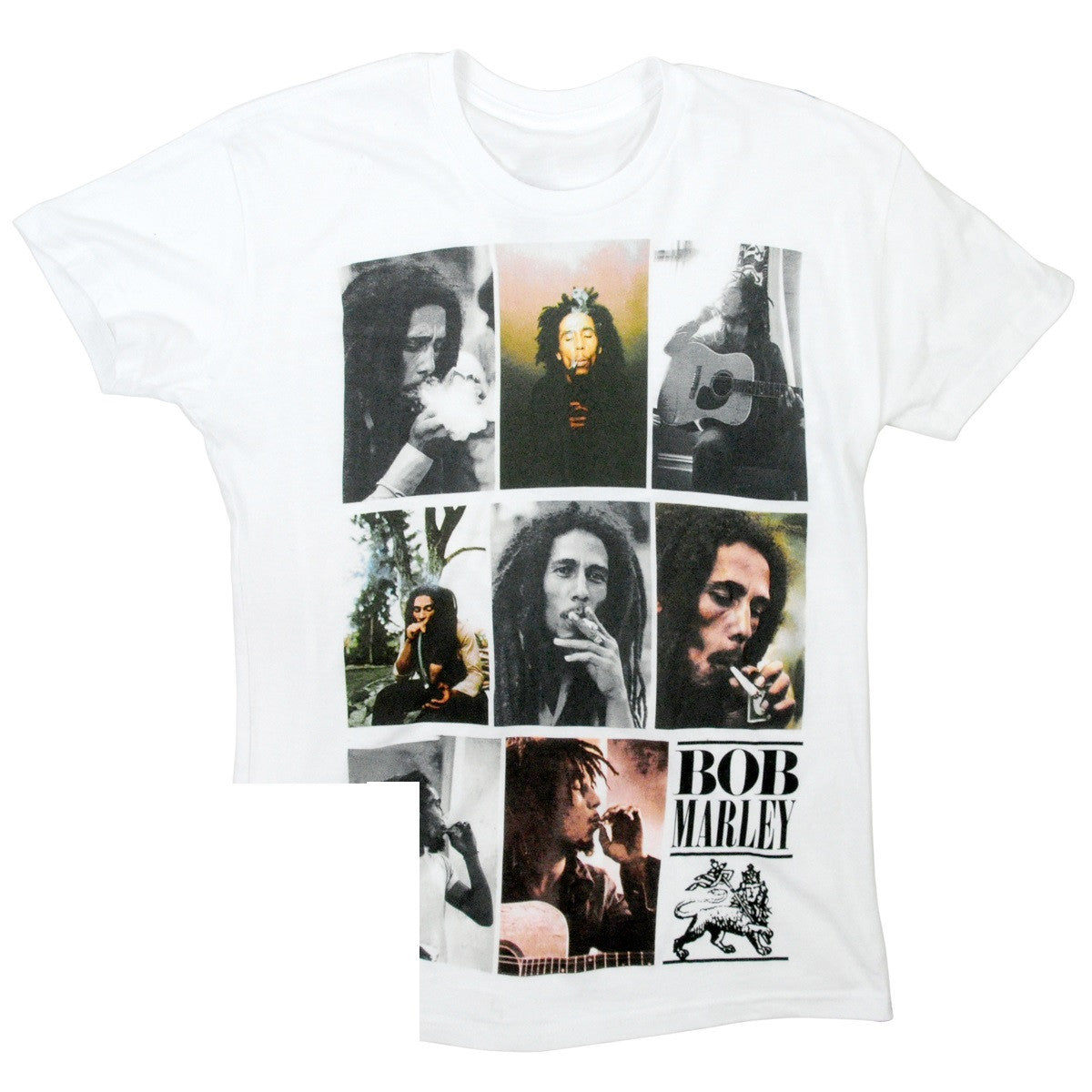 Bob Marley Smoking Photos Mens T-shirt - HalfMoonMusic
