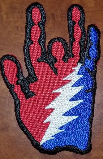 Jerry Hand Patch - HalfMoonMusic