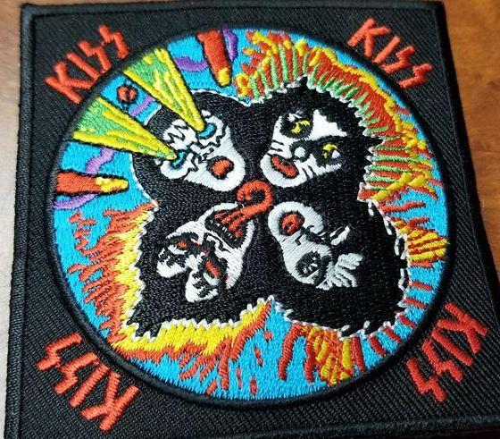 Kiss Square Patch - HalfMoonMusic