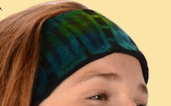 Tie Dye Stretchy Velvet Headband - HalfMoonMusic