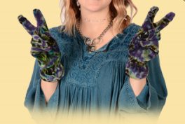 Tie Dye Stretchy Gloves - HalfMoonMusic