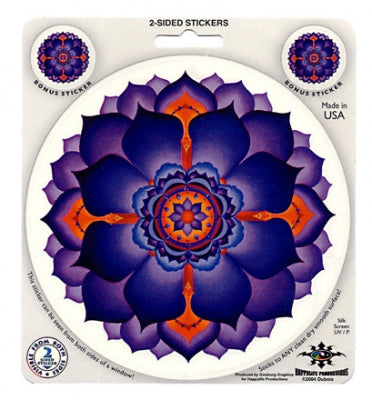 Purple Lotus Flower Sticker - HalfMoonMusic