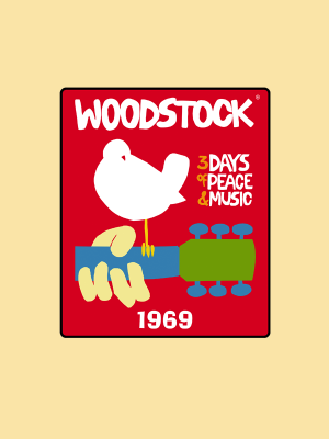 Woodstock Fleece Throw Blanket - HalfMoonMusic