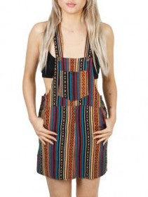 Womens Gheri Overall Romper Skirt - HalfMoonMusic