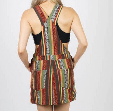 Womens Gheri Overall Romper Skirt - HalfMoonMusic