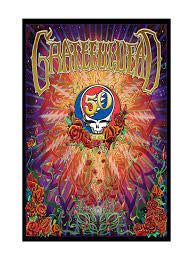Grateful Dead 50th Anniversary Poster - HalfMoonMusic