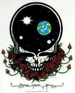 Grateful Dead Space Your Face Window Sticker - HalfMoonMusic