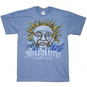 Men's Sublime Crying Sun Blue T-shirt - HalfMoonMusic