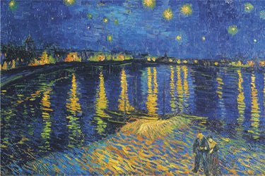 Vincent Van Gogh La Nuit Etoilee Art Print - HalfMoonMusic