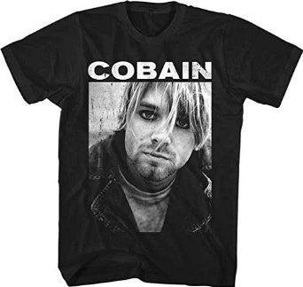 Men's Kurt Cobain Eyeliner T-Shirt - HalfMoonMusic