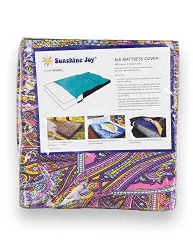 Kaleidoscope Paisley Tapestry Air Mattress Cover - HalfMoonMusic