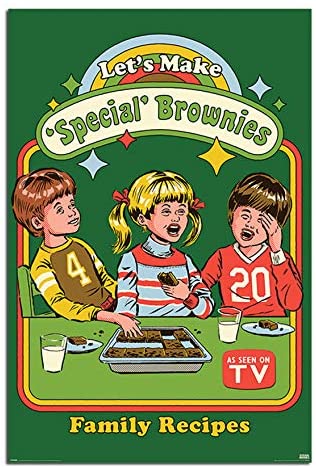 Let's Make Special Brownies Poster - HalfMoonMusic