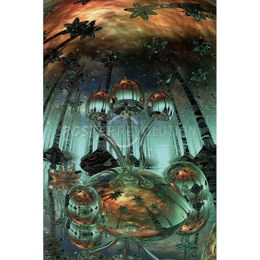 Liquid Mushrooms Poster - HalfMoonMusic