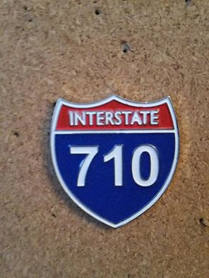 Interstate 710 Hat Pin - HalfMoonMusic