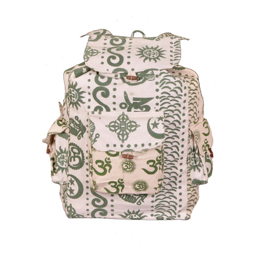 Green Henna Print Rice Bag - HalfMoonMusic