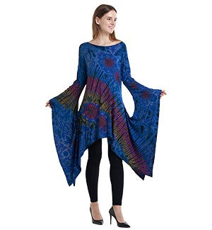 Womens Oversized Long Sleeve Top - HalfMoonMusic
