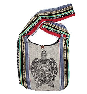 Cotton Sea Turtle Hobo Bag - HalfMoonMusic