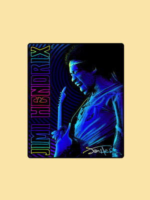 Jimi Hendrix Signature Fleece Throw Blanket - HalfMoonMusic