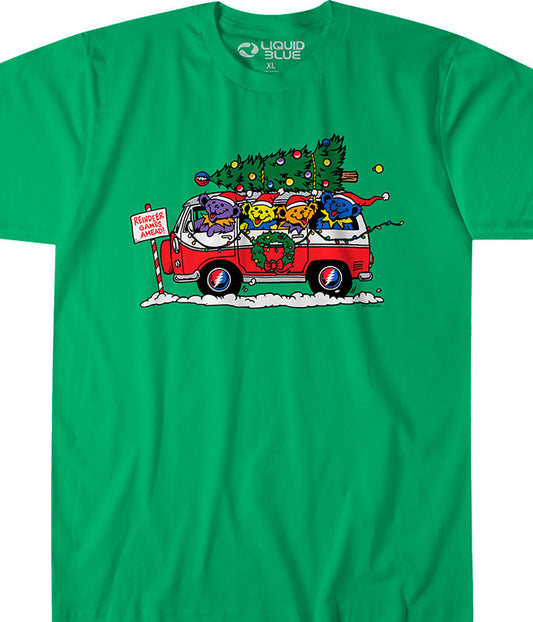 Mens Grateful Dead Steal Your Christmas Tree T-shirt - HalfMoonMusic
