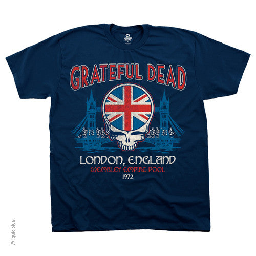 Wembley Empire Pool Grateful Dead London '72 T-shirt - HalfMoonMusic