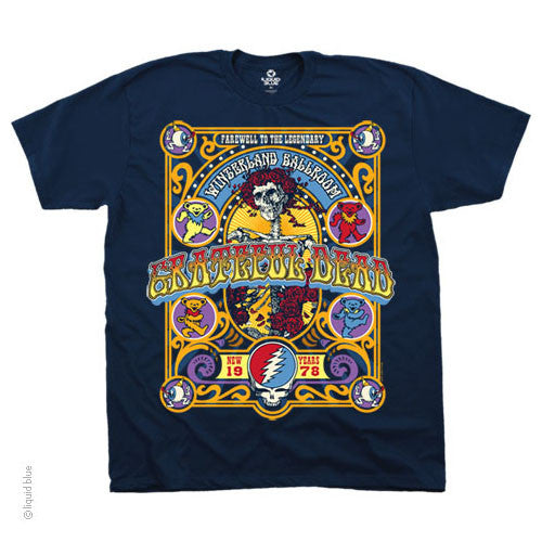 Mens Grateful Dead Winterland Ballroom '78 T-Shirt - HalfMoonMusic