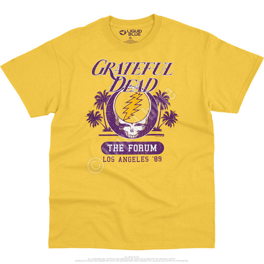 Mens Grateful Dead Forum Gold T-shirt - HalfMoonMusic