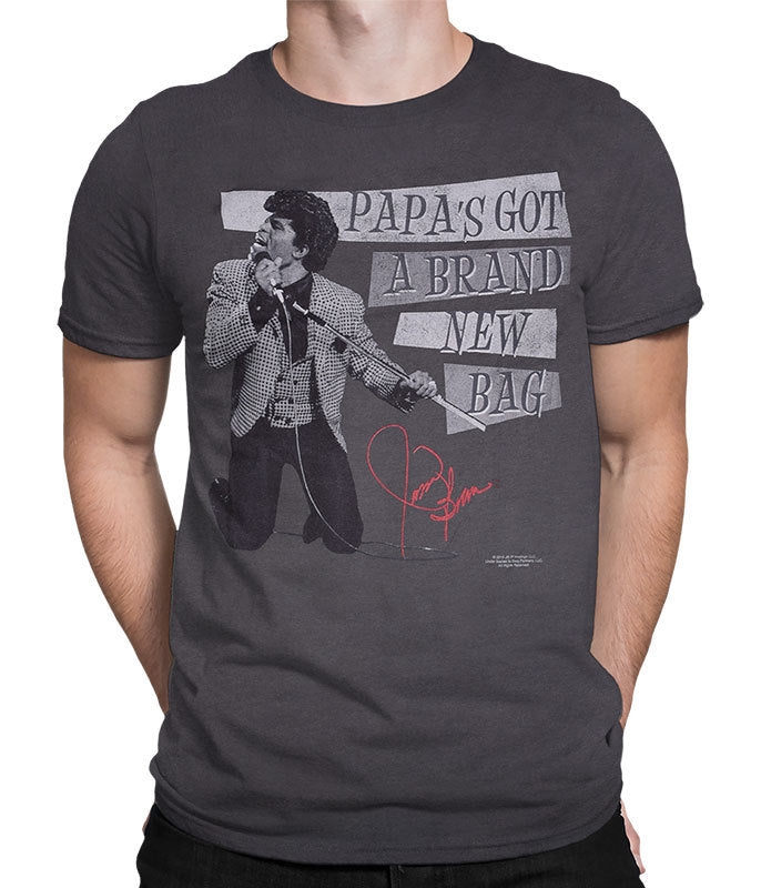 Mens Papa's Got A Brand New Bag T-shirt - HalfMoonMusic