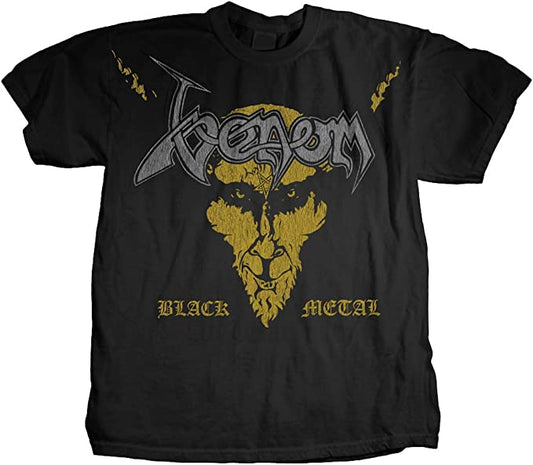 Mens Black Metal Venom T-shirt - HalfMoonMusic