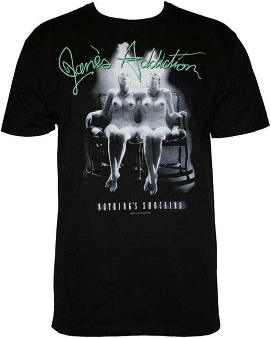 Mens Janes Addiction Nothings Shocking T-shirt - HalfMoonMusic