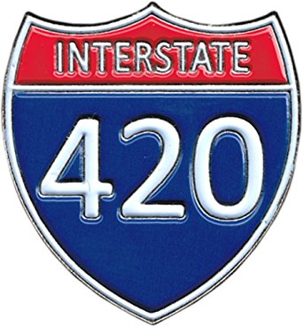 Interstate 420 Hat Pin - HalfMoonMusic