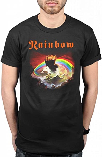 Mens Rainbow Rising T-shirt - HalfMoonMusic