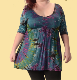 Color Splendor XL Babydoll Dress - HalfMoonMusic