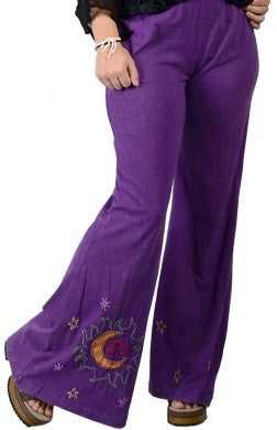 Celestial Om Womens Pants - HalfMoonMusic