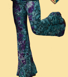 Womens Wish Upon A Star Tie Dye Pants - HalfMoonMusic