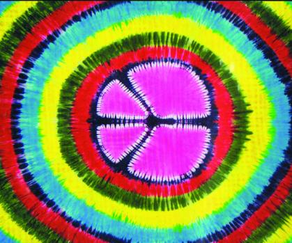 Tie Dye Peace 84"x102" Tapestry - HalfMoonMusic