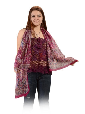 Pure Silk Gypsy Scarf - HalfMoonMusic