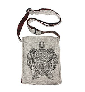 Cotton Print Passport Size Bag - HalfMoonMusic
