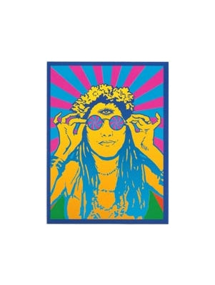 Psychedelic Hippie Chic Sticker - HalfMoonMusic